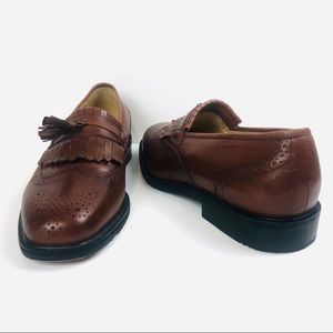 Florsheim Men’s Tassel Solid Brown Leather  Shoes